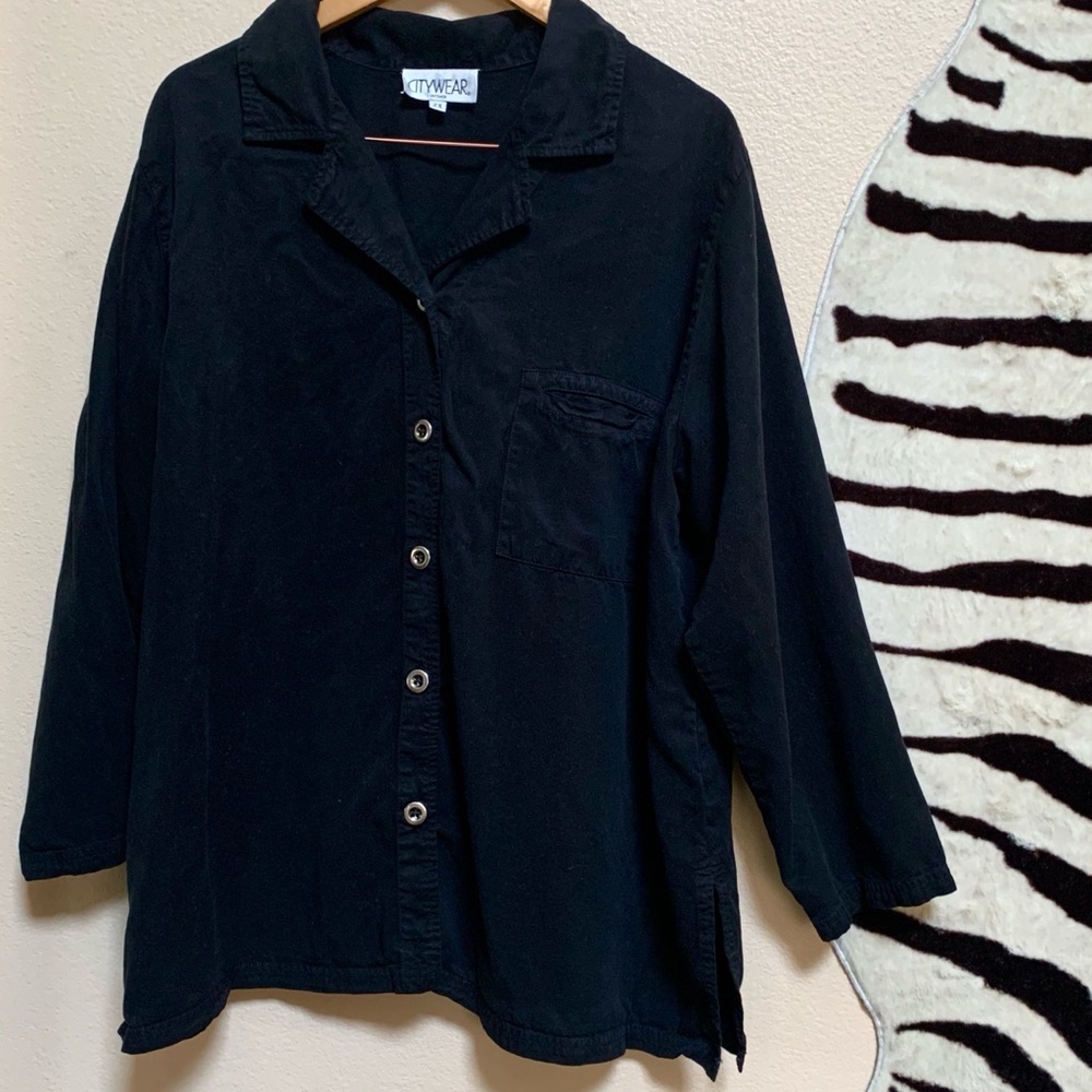 CITYWEAR Long Sleeve button up top Size 2X